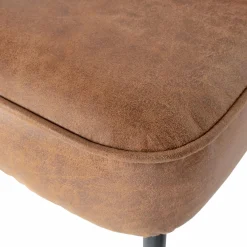 Eetkamerbank Vogue Leder, kleur Cognac - Loft24.nl