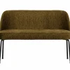 Eetkamerbank Vogue Velvet Structure, 120cm - Brass - Loft24.nl