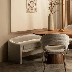 Eetkamerbank Zone Geweven - Beige - Loft24.nl