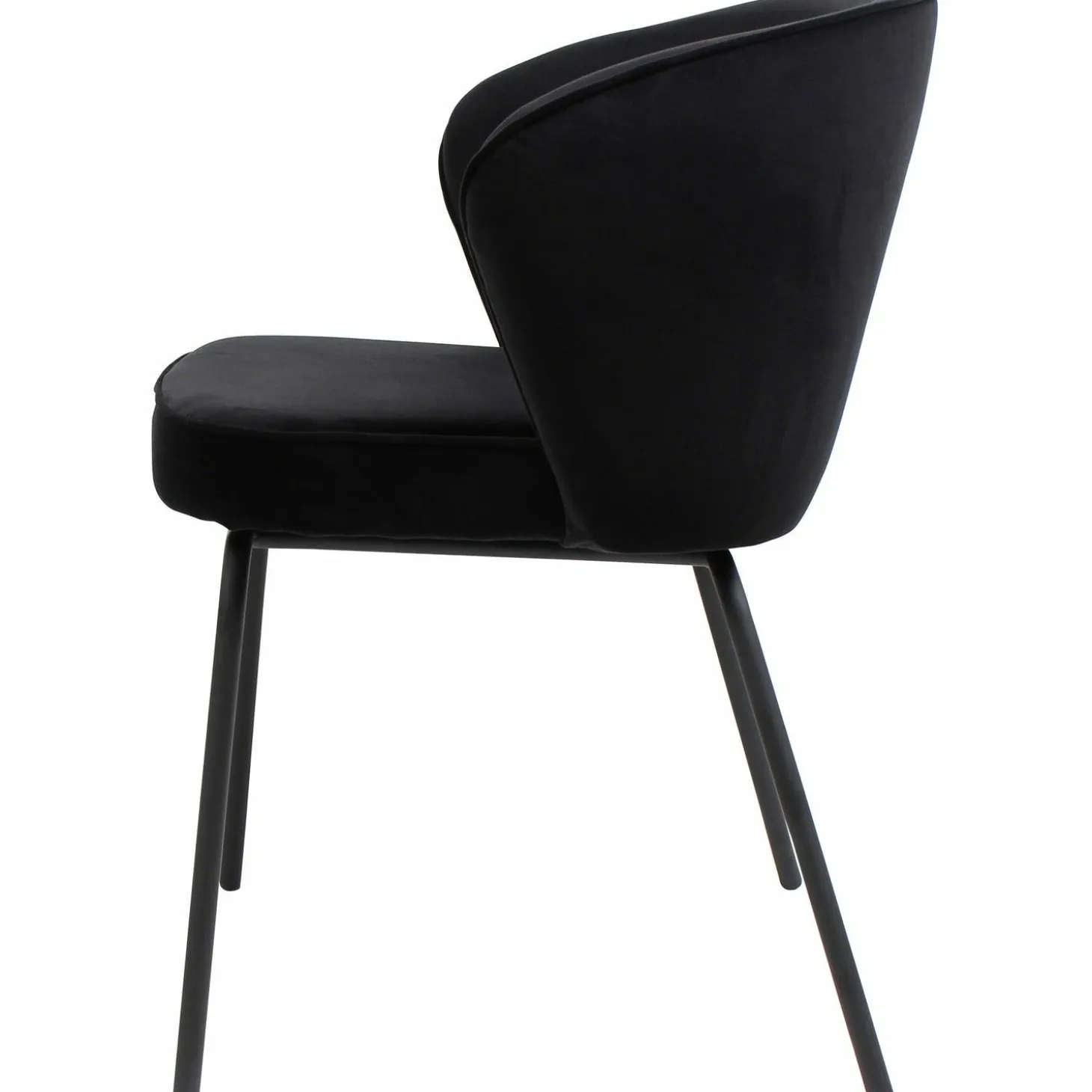 Eetkamerstoel Admit Velvet - Zwart - Loft24.nl