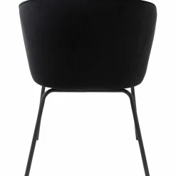 Eetkamerstoel Admit Velvet - Zwart - Loft24.nl