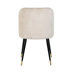 Eetkamerstoel Alicia Chenille kleur Wit - Loft24.nl