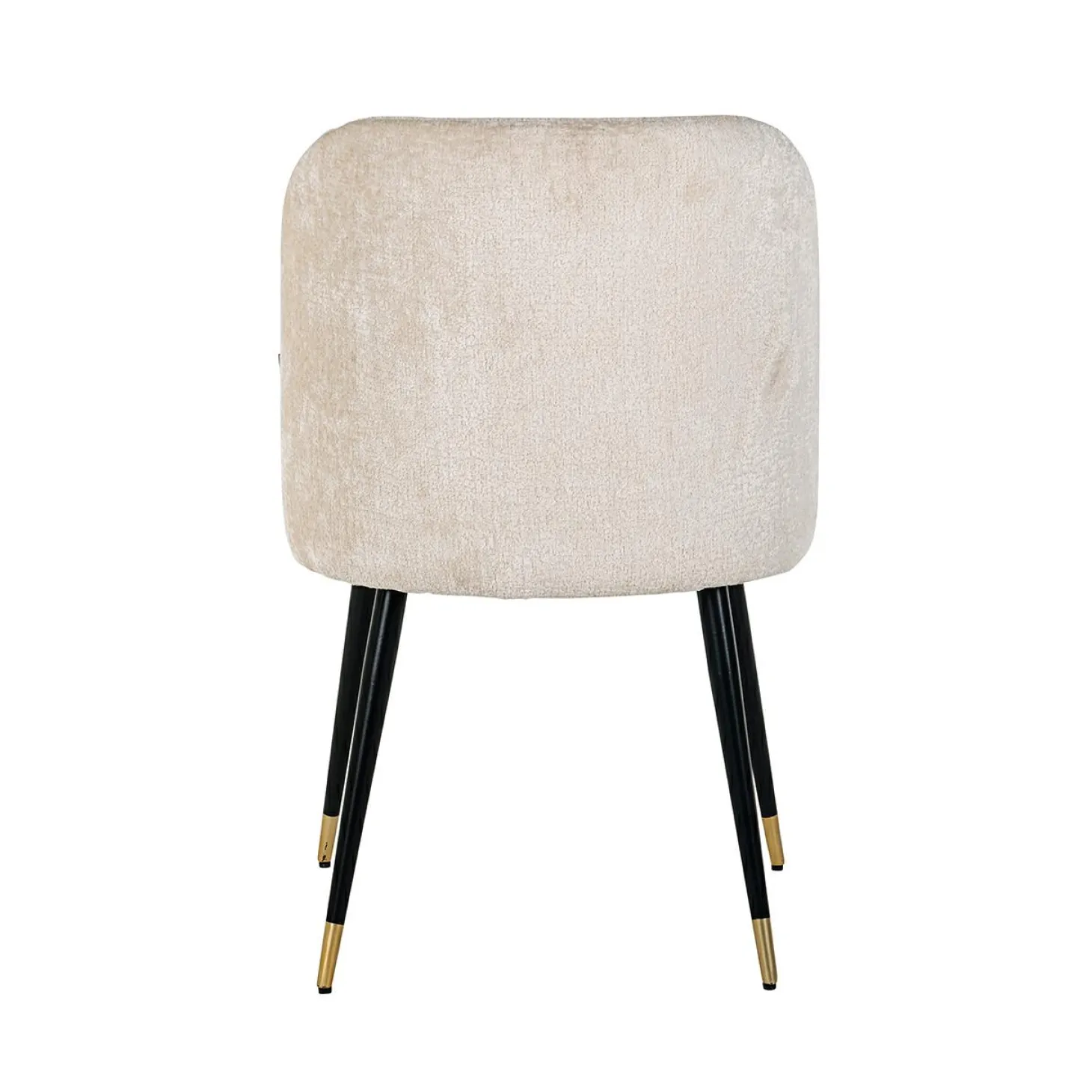 Eetkamerstoel Alicia Chenille kleur Wit - Loft24.nl