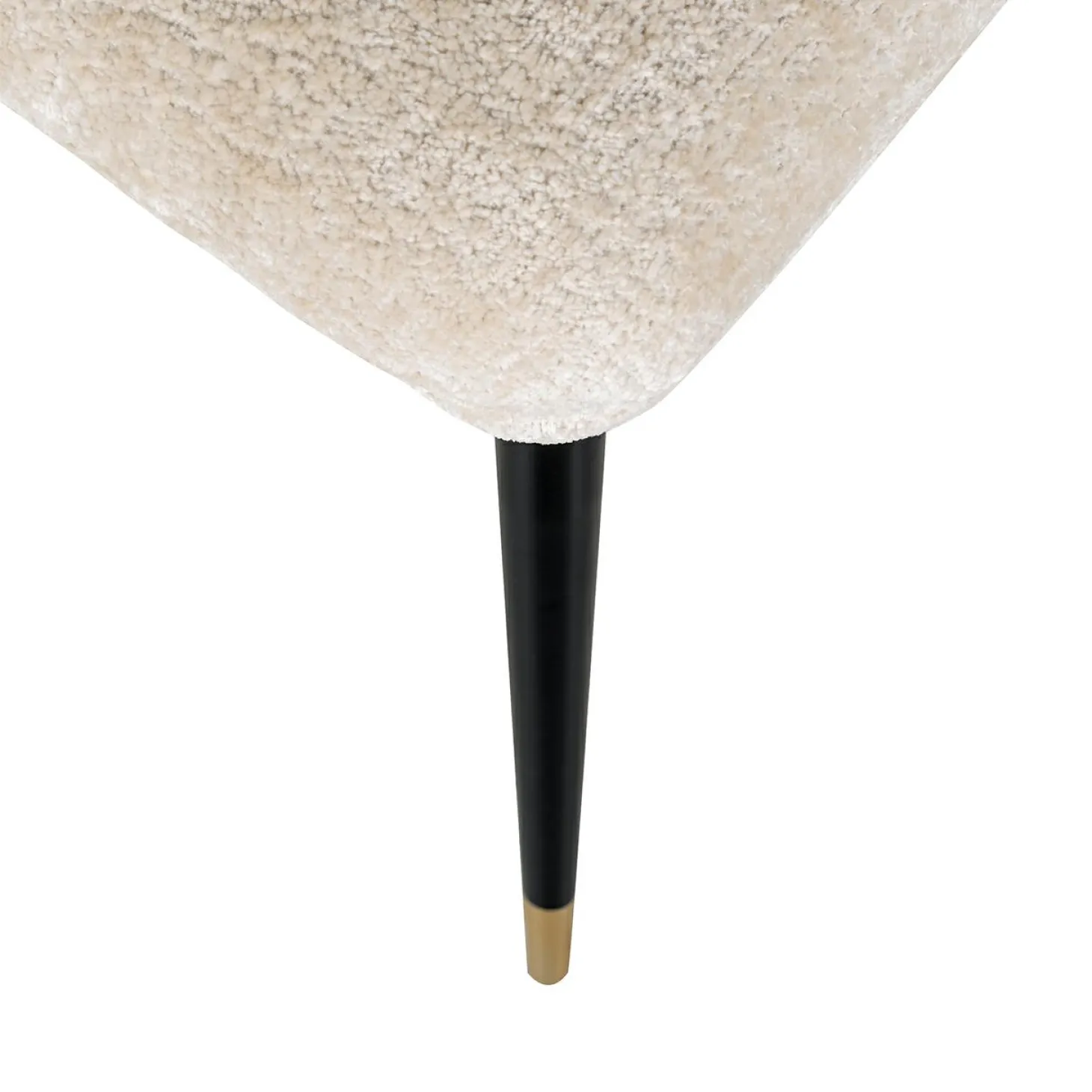 Eetkamerstoel Alicia Chenille kleur Wit - Loft24.nl