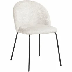 Eetkamerstoel Alyssa Chenille kleur Shell - Loft24.nl