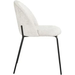 Eetkamerstoel Alyssa Chenille kleur Shell - Loft24.nl