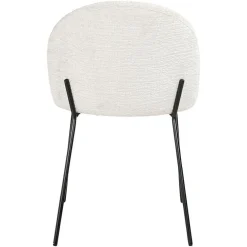 Eetkamerstoel Alyssa Chenille kleur Shell - Loft24.nl