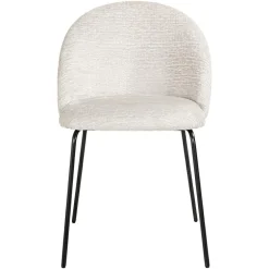 Eetkamerstoel Alyssa Chenille kleur Shell - Loft24.nl