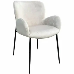 Eetkamerstoel Amber Velvet kleur Khaki - Loft24.nl