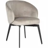 Eetkamerstoel Amphara Velvet kleur Khaki - Loft24.nl