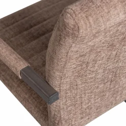 Eetkamerstoel Bas Geweven stof - Bruin - Loft24.nl