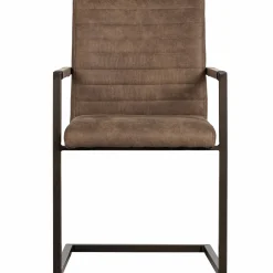 Eetkamerstoel Bas Geweven stof - Bruin - Loft24.nl