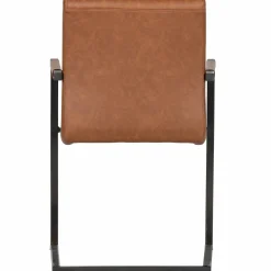 Eetkamerstoel Bas Lederlook - Cognac - Loft24.nl