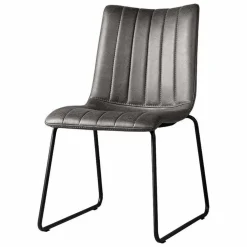 Eetkamerstoel Bunol PU Leder - Antraciet - Loft24.nl