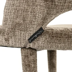 Eetkamerstoel Cecilia Chenille kleur Stone - Loft24.nl