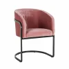 Eetkamerstoel Chiara Velvet kleur Blush - Loft24.nl