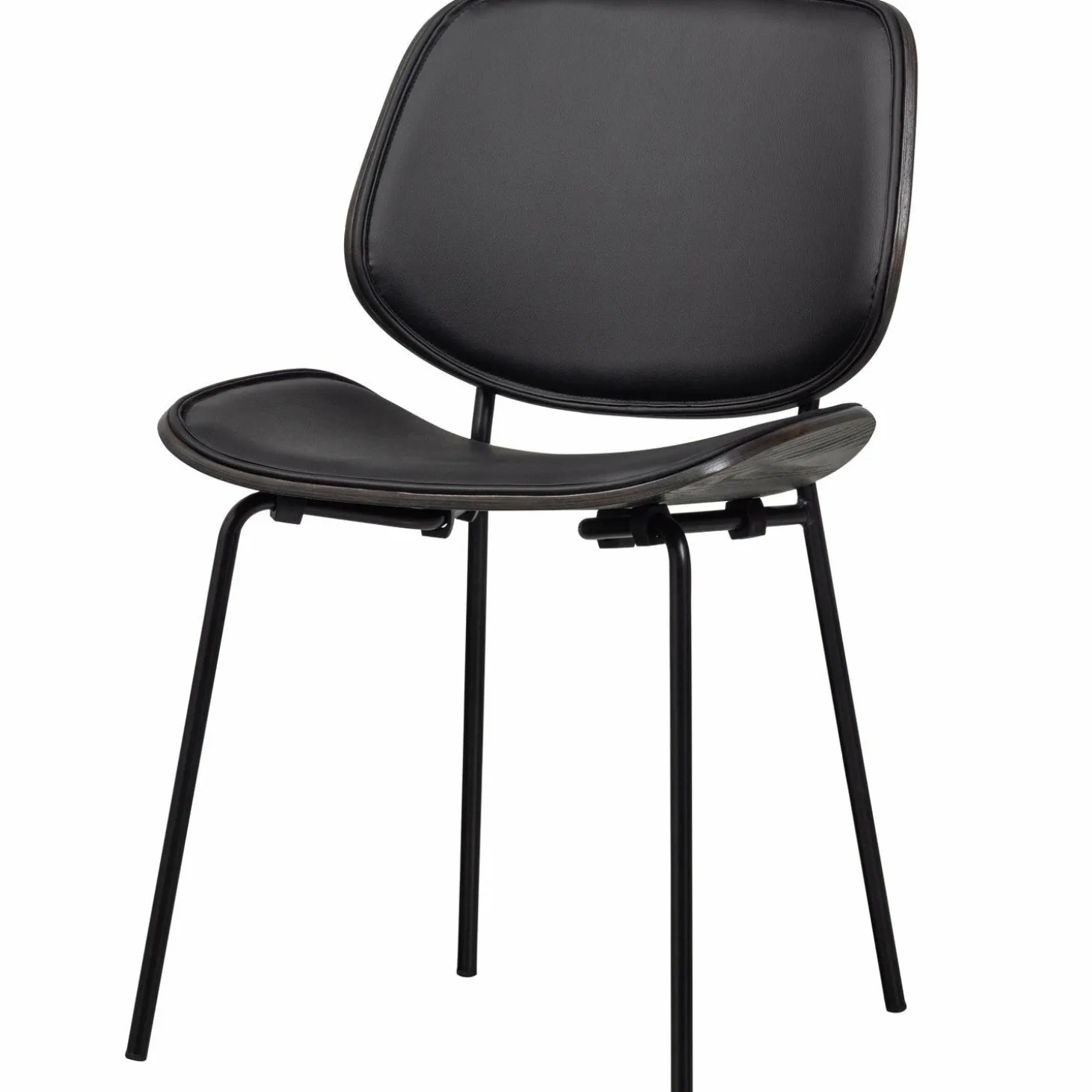 Eetkamerstoel Close Lederlook en Hout - Loft24.nl