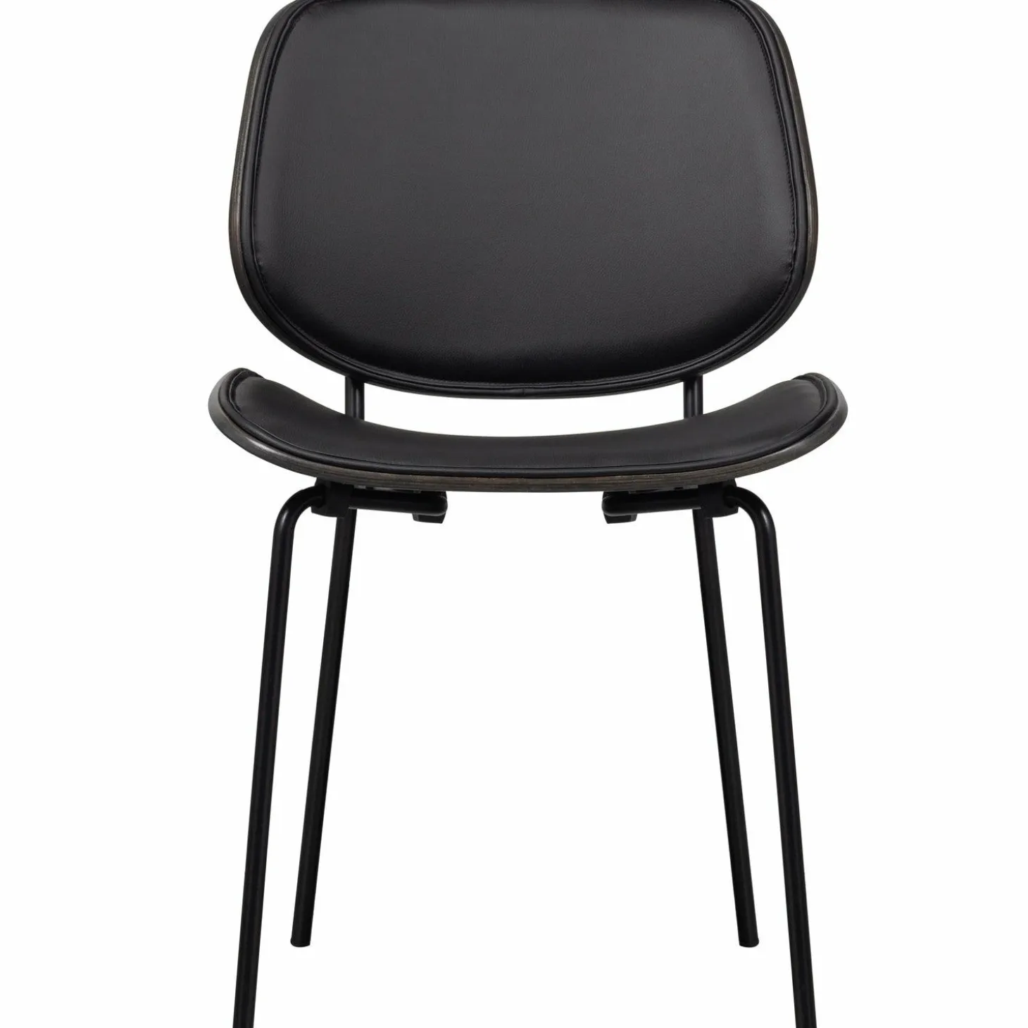 Eetkamerstoel Close Lederlook en Hout - Loft24.nl