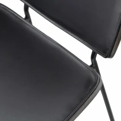 Eetkamerstoel Close Lederlook en Hout - Loft24.nl