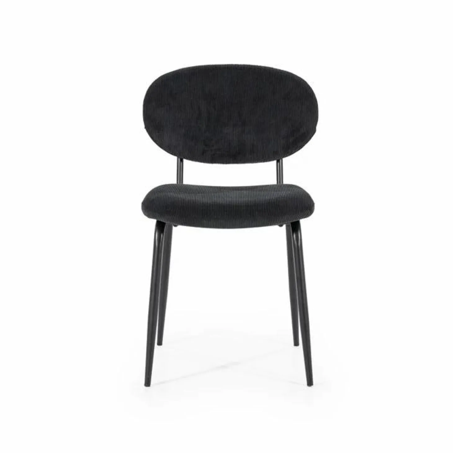 Eetkamerstoel Cosmo Rib - Zwart - Loft24.nl