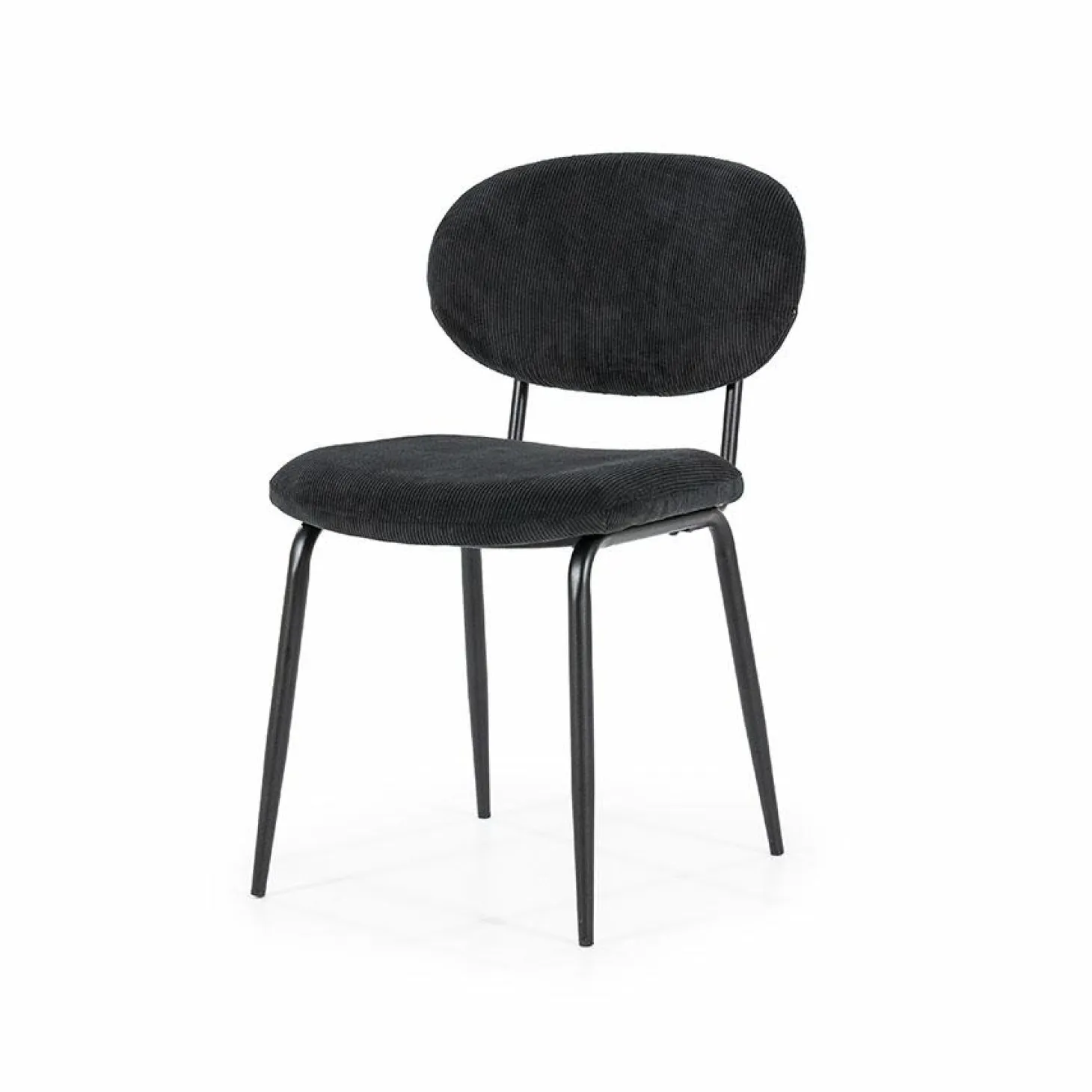 Eetkamerstoel Cosmo Rib - Zwart - Loft24.nl