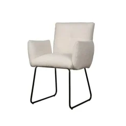 Eetkamerstoel Dante Teddy - Wit - Loft24.nl