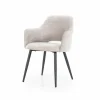 Eetkamerstoel Esmee met armleuning - Beige - Loft24.nl