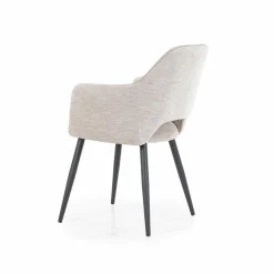 Eetkamerstoel Esmee met armleuning - Beige - Loft24.nl