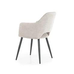 Eetkamerstoel Esmee met armleuning - Beige - Loft24.nl