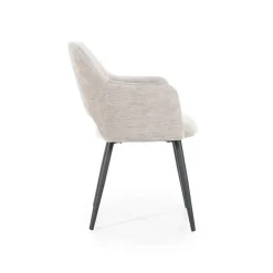 Eetkamerstoel Esmee met armleuning - Beige - Loft24.nl