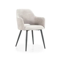 Eetkamerstoel Esmee met armleuning - Beige - Loft24.nl