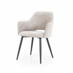 Eetkamerstoel Esmee met armleuning - Antraciet - Loft24.nl