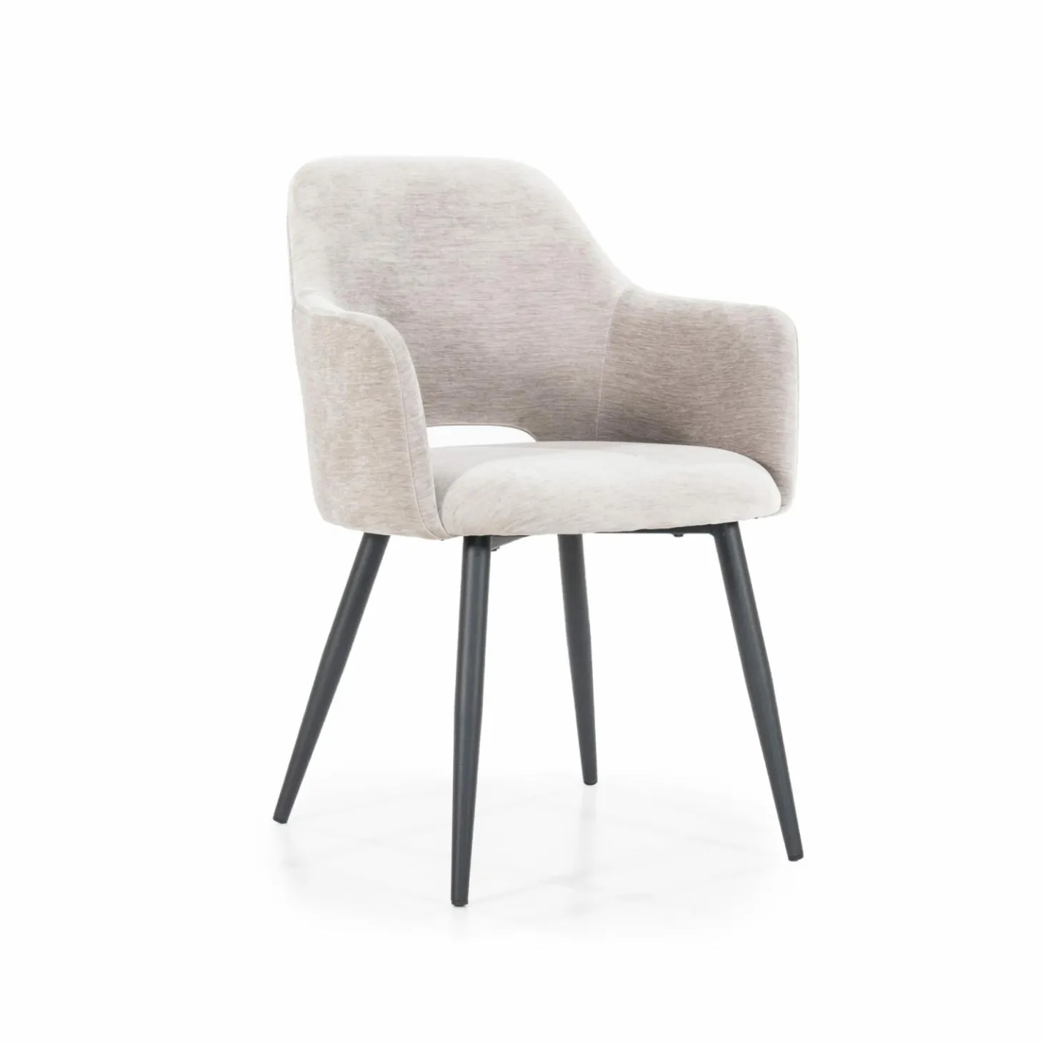 Eetkamerstoel Esmee met armleuning - Antraciet - Loft24.nl