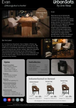 Eetkamerstoel Evan - zelf samenstellen - Loft24.nl