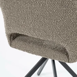 Eetkamerstoel Fabio Bouclé - Bruin - Loft24.nl