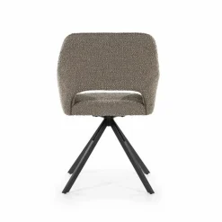 Eetkamerstoel Fabio Bouclé - Bruin - Loft24.nl