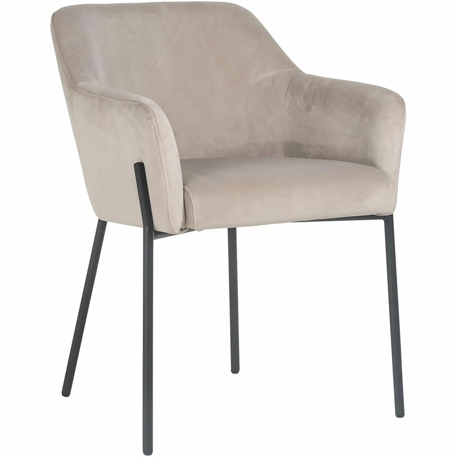 Eetkamerstoel Fay Velvet kleur Khaki - Loft24.nl