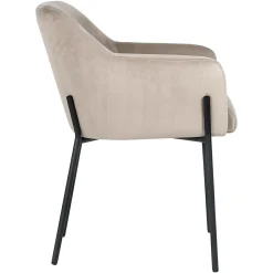 Eetkamerstoel Fay Velvet kleur Khaki - Loft24.nl