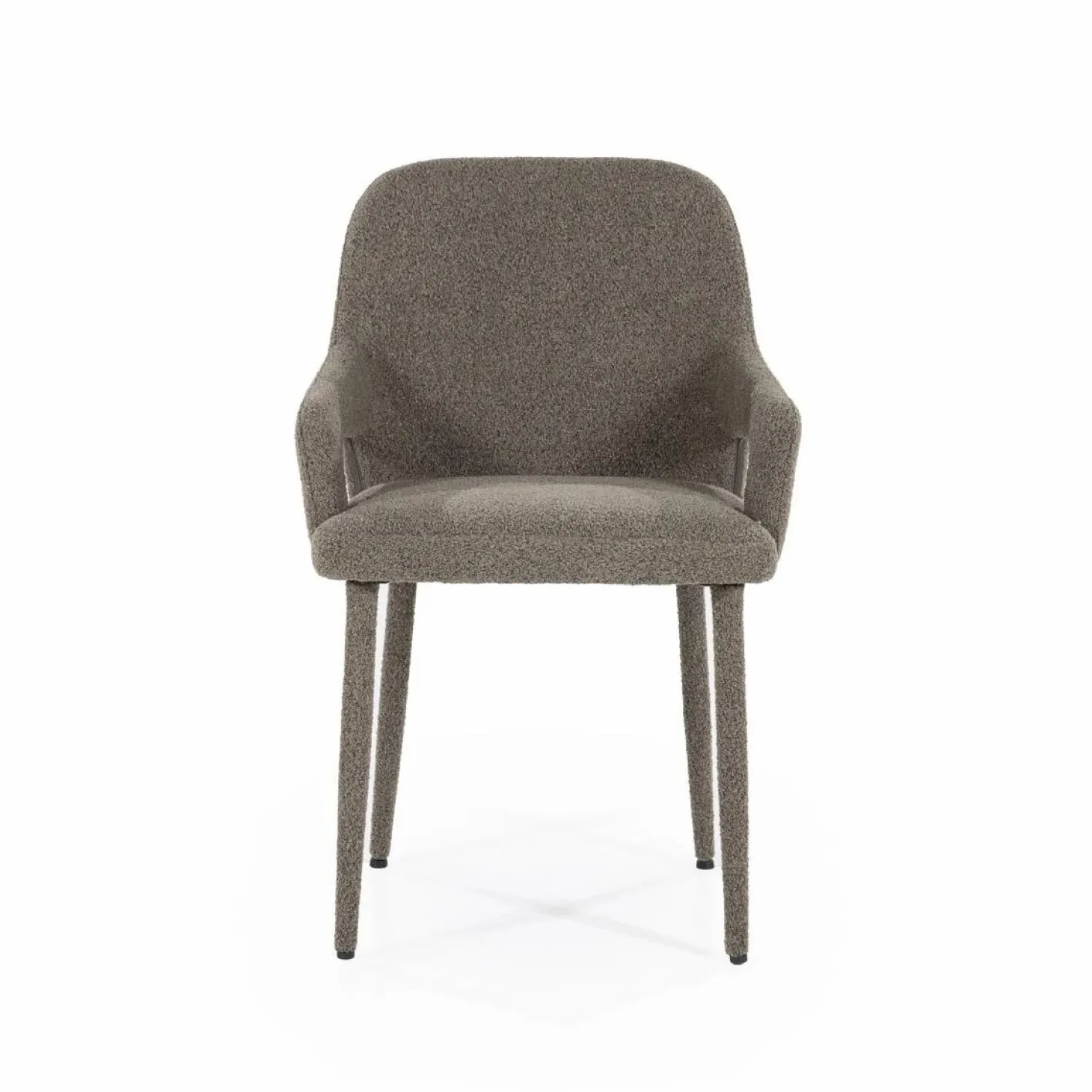 Eetkamerstoel Fika Bouclé - kleur Bruin - Loft24.nl