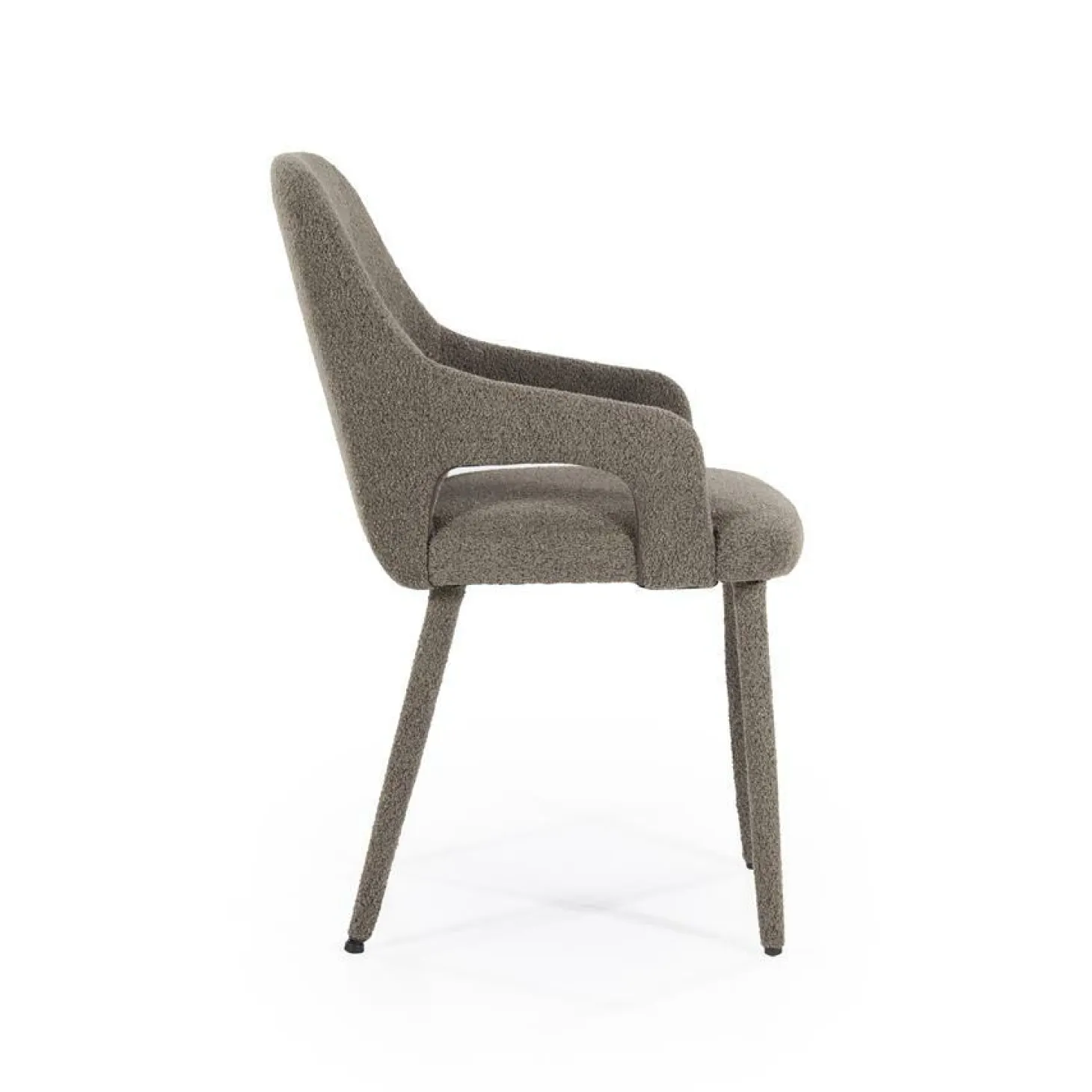 Eetkamerstoel Fika Bouclé - kleur Bruin - Loft24.nl