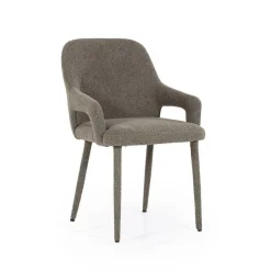 Eetkamerstoel Fika Bouclé - kleur Bruin - Loft24.nl