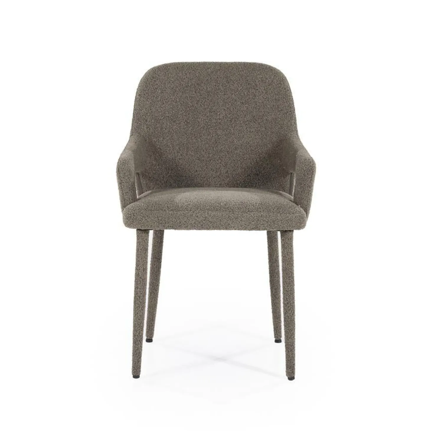 Eetkamerstoel Fika Bouclé - kleur Bruin - Loft24.nl