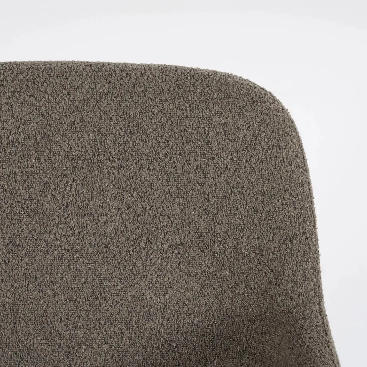 Eetkamerstoel Fika Bouclé - kleur Bruin - Loft24.nl