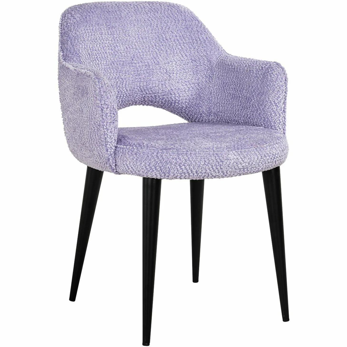 Eetkamerstoel Giovanna Chenille kleur Lavender - Loft24.nl