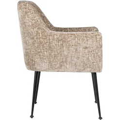 Eetkamerstoel Harley Chenille kleur Shitake - Loft24.nl