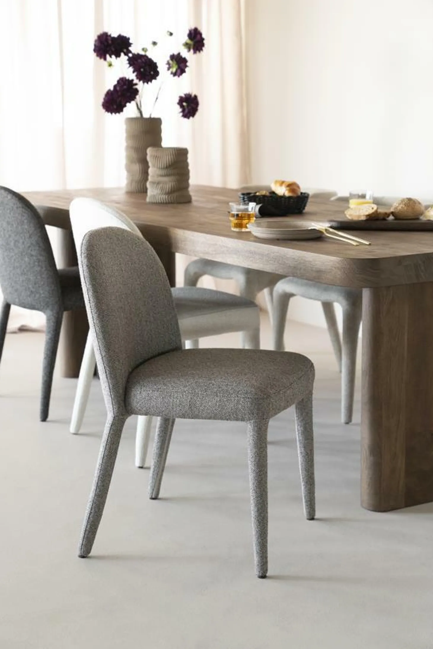 Eetkamerstoel Jaxx kleur Taupe - Loft24.nl