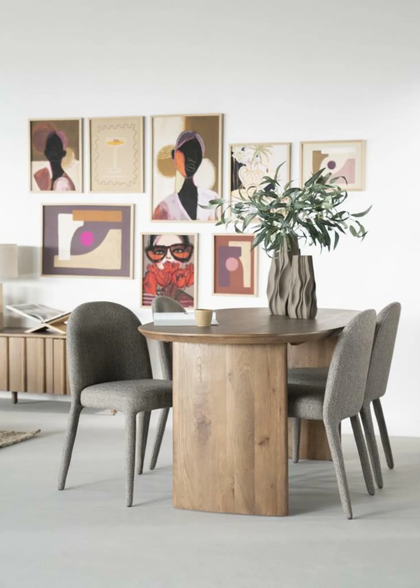 Eetkamerstoel Jaxx kleur Taupe - Loft24.nl