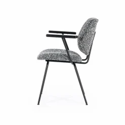 Eetkamerstoel Jon met armleuning - Zwart - Loft24.nl