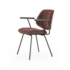 Eetkamerstoel Jon met armleuning - Rood - Loft24.nl