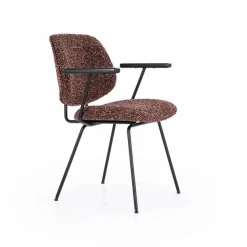 Eetkamerstoel Jon met armleuning - Rood - Loft24.nl